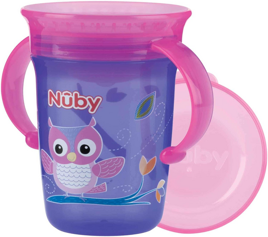 NUBY Wonder Cup kubek niekapek ustnik 360 stopni 240 ml 6 m+