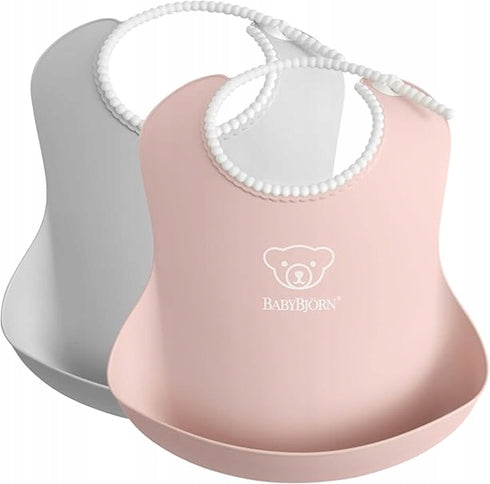 BABYBJORN babero de silicona con bolsillo x2