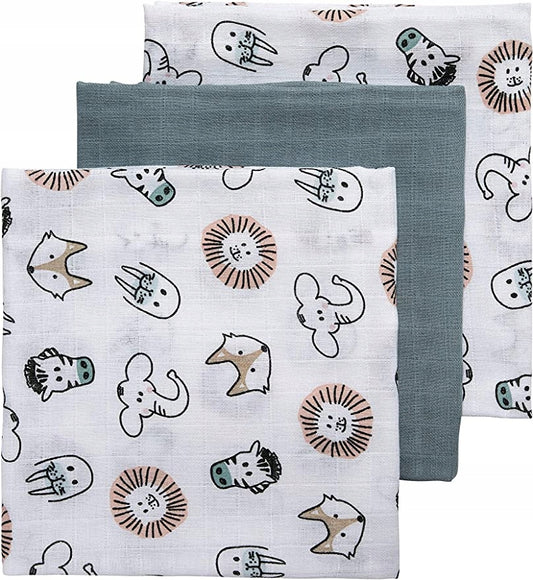 MEYCO BABY muślinowe pieluszki 70x70 x3