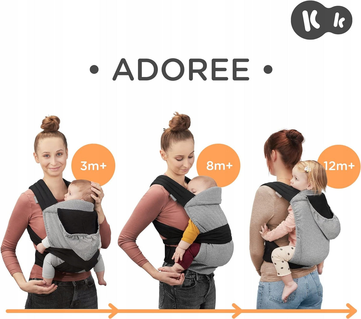 KINDERKRAFT ADOREE ergonomische MEI TAI-draagzak