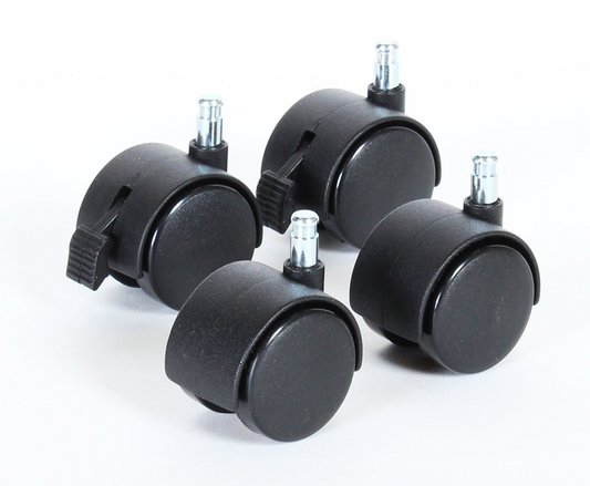 BABYBAY 100400 kółka skrętne z hamulcem do łóżeczka 4 sztuki 40 mm