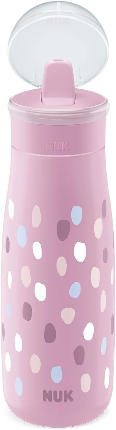 NUK Mini-Me Flip borraccia in acciaio con cannuccia e beccuccio 500 ml 12 m+