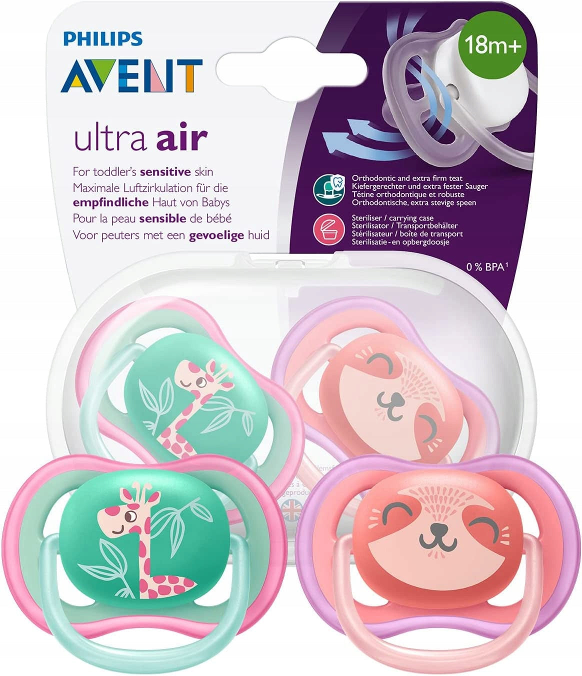 PHILIPS AVENT Ultra Air πιπίλες x 2 18 μηνών+