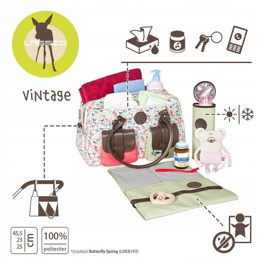 LASSIG Vintage Metro Bag torba na pieluchy i akcesoria + dodatki – zdjęcie produktu 3