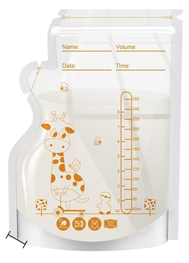 Torebki do Przechowywania Pokarmu 60szt 250ml