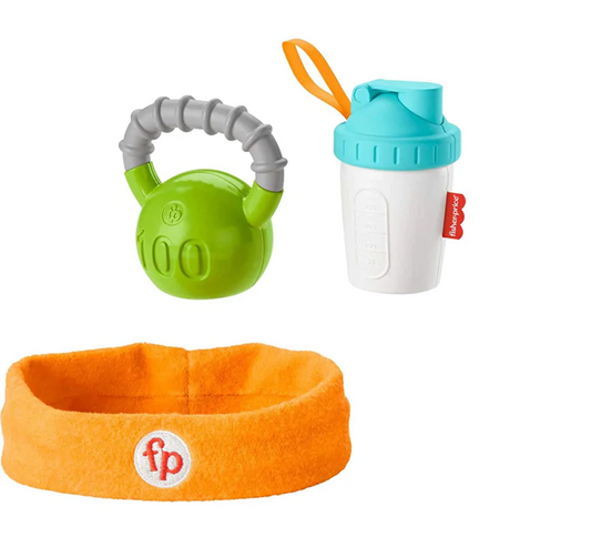 FISHER-PRICE Baby Biceps zestaw ciężarek, szejk, opaska