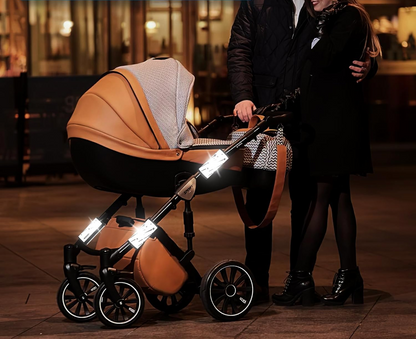 COCHIE catarifrangenti con velcro per passeggino e altro 10 X 15 cm 5 pezzi METEORY