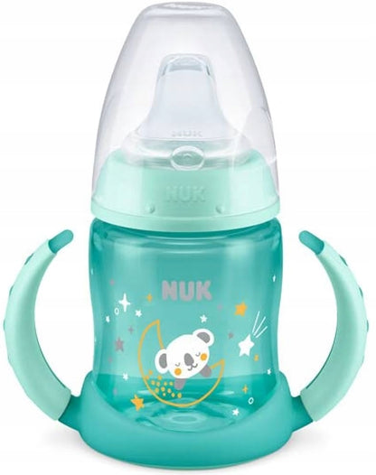 NUK Learner Cup KUBEK 150 ml wskaźnik temperatury ŚWIECI W CIEMNOŚCI – zielony pojemność 150 ml – zdjęcie 1