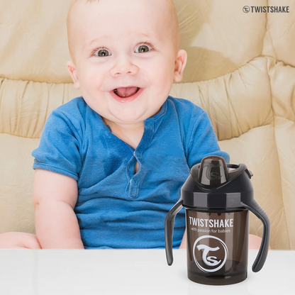 TWISTSHAKE Mini Cup Auslaufsicherer Becher mit Trinkschnabel und Mixer 230 ml 4 m+