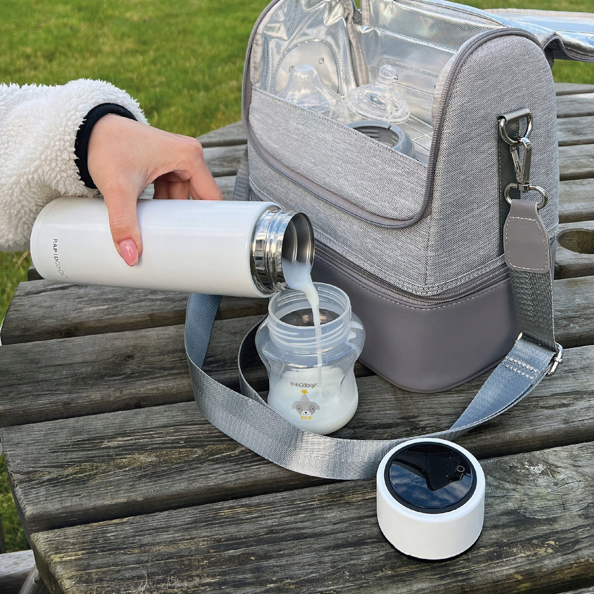 NUBY RapidCool termos chłodzący do przygotowywania mleka 240 ml LED – zdjęcie produktu 7