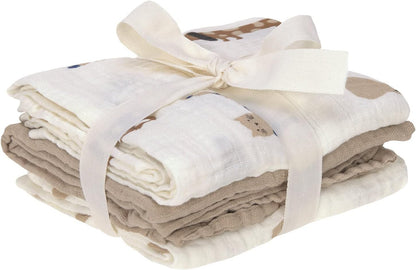 LASSIG pañales de muselina 60x60 cm x3 de algodón orgánico