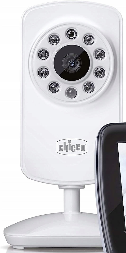kamera do niani elektronicznej CHICCO SMART biała kamera z trybem nocnym i zoomem cyfrowym x2