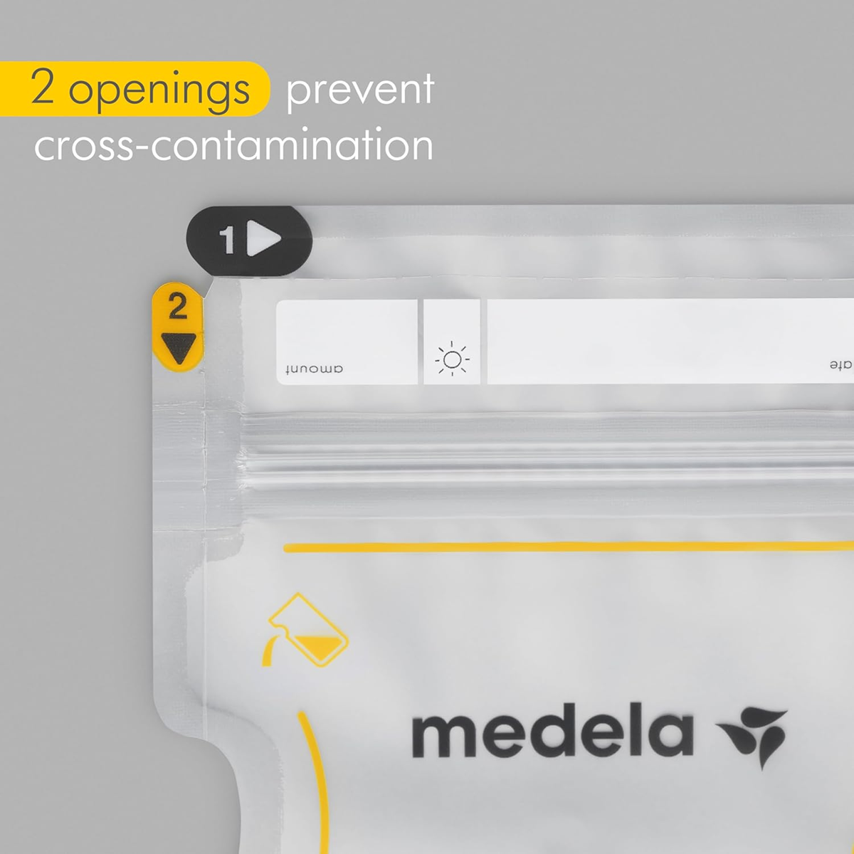 Pungi de stocare a laptelui matern MEDELA Easy Pour 50 buc