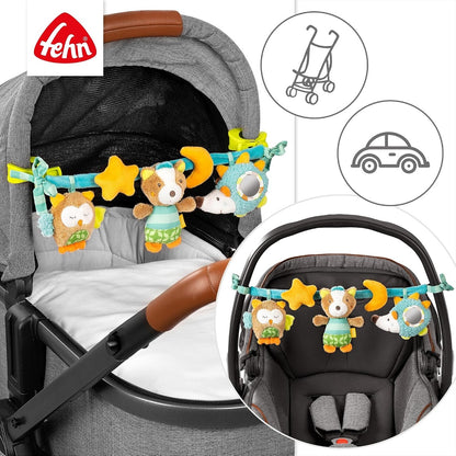 FEHN hanging chain for stroller, crib, or car seat FehnLand SLEEPY FOREST 49 cm