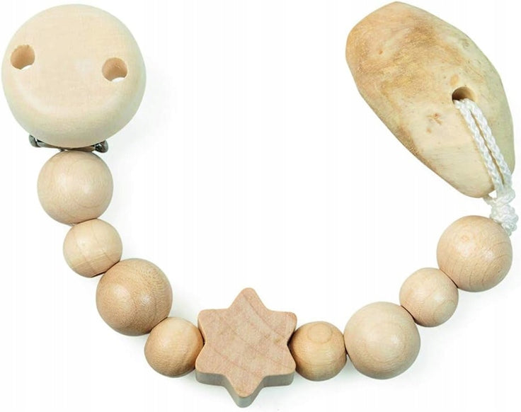 GRUNSPECHT massaggiagengive in radice di iris su catena di legno 20 cm