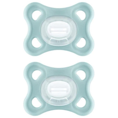 MAM COMFORT smoczek wcześniak noworodek x2 0-6msc, silikonowy zestaw 2 sztuki dla niemowląt