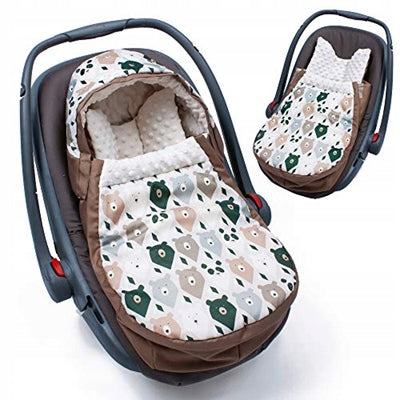 SEVIRA KIDS saco envolvente impermeable para silla de coche y carrito MINKY