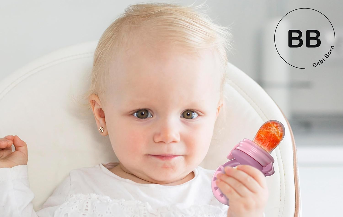 BEBI BORN gryzak podajnik na owoce dla dzieci 3-24m 3 ustniki – zdjęcie produktu 4