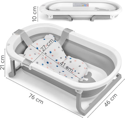 KikkaBoo Willy foldable bathtub with thermometer 0-36 months