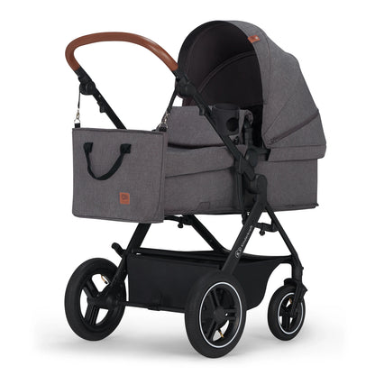 KINDERKRAFT B-TOUR 3w1 wózek wielofunkcyjny do 22kg + fotelik MINK PRO – DARK GREY – zdjęcie 2