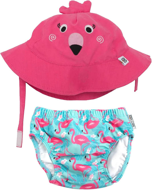ZOOCCHINI pielucha do pływania + kapelusz 3-6msc