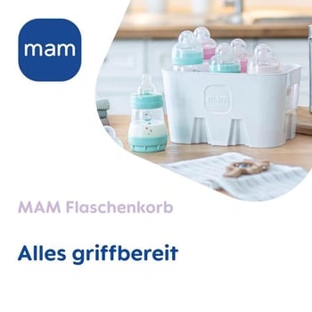 MAM Flaschenkorb white bottle storage basket