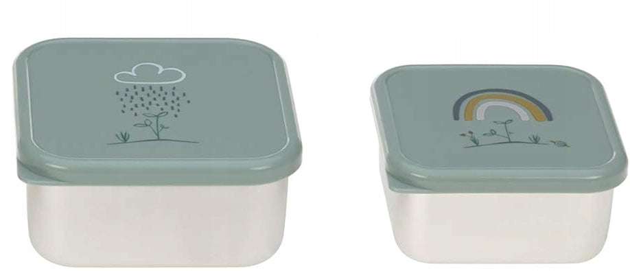 LASSIG Snackbox cajas de acero para snacks x2