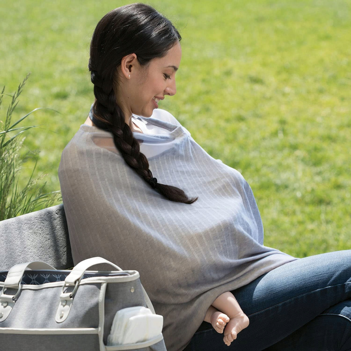 CHICCO Boppy Infinity szal i dyskretna osłona do karmienia 2w1 – zdjęcie produktu 5