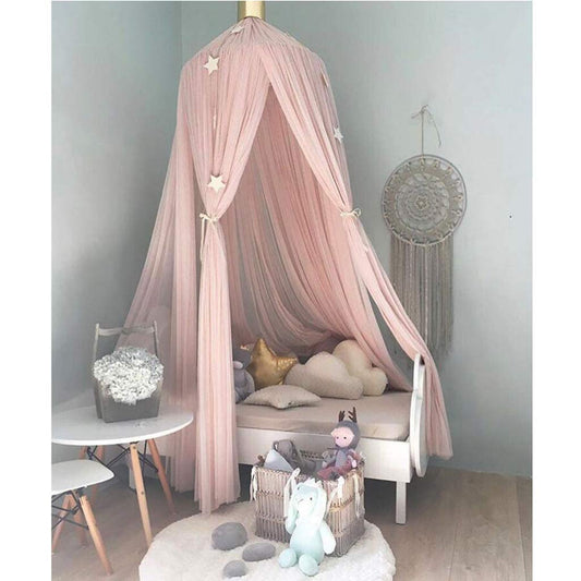 OLDPAPA namiot tipi baldachim wiszący z koroną i gwiazdkami 240cm
