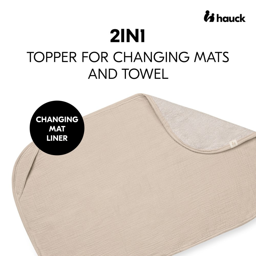 HAUCK housse en éponge pour matelas à langer topper