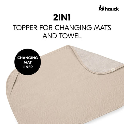 HAUCK housse en éponge pour matelas à langer topper