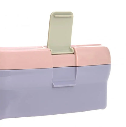 LASSIG lunchbox met uitneembaar snackbakje 460 ml REGENBOOG