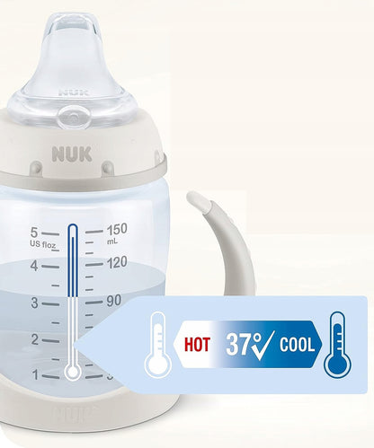 NUK Learner Cup Kubek 150 ml wskaźnik temperatury ŚWIECI W CIEMNOŚCI – zdjęcie produktu 3