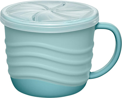 NIP Snackbox Eat Green 2-in-1 snack container and cup with lid
