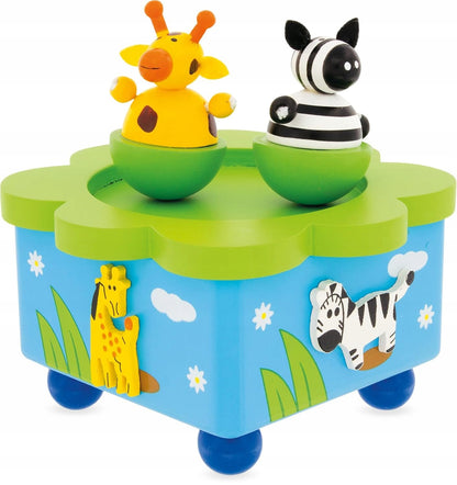 ULYSSE houten magnetische muziekdoos JUNGLE