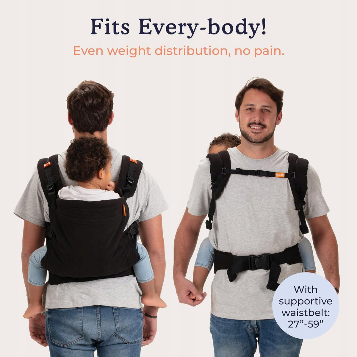 BECO TODDLER marsupio con fibbia 9-27kg / 18-48 mesi