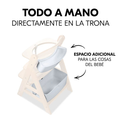 Hauck Alpha Box Set organizer per seggiolone bianco