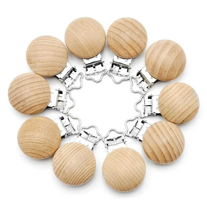 RUBY houten clips voor speenketting 10 stuks