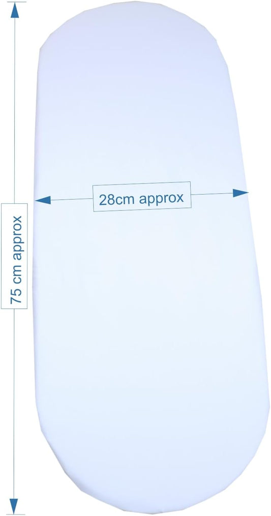 BABYPREM fitted sheets for Moses basket x2