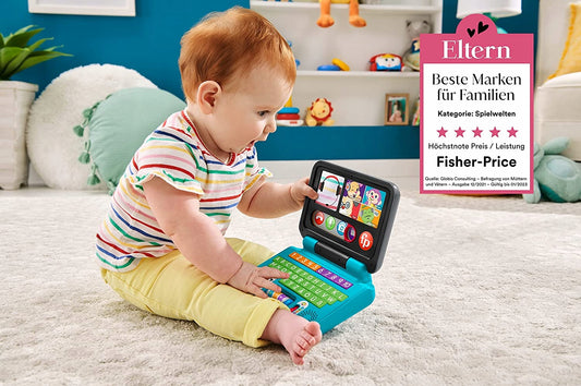 FISHER-PRICE laptop interaktywny J.NIEMIECKI 6m+ – zdjęcie produktu 2