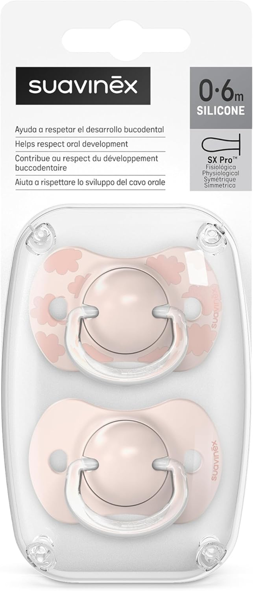 SUAVINEX SX PRO smoczek anatomiczny x2 silikon 0-6 msc
