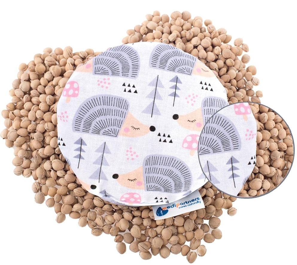 MEDI PARTNERS bawełniany termofor z pestkami wiśni JEŻE 15 cm 180 g – zdjęcie produktu 2