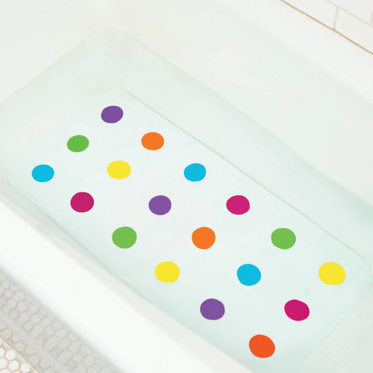 MUNCHKIN Dots tappetino antiscivolo in gomma per il bagno 36 x 77 cm