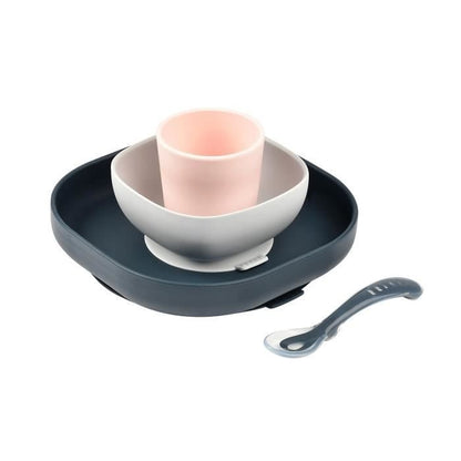 BEABA set de vaisselle en silicone avec ventouse
