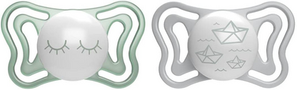 CHICCO PhysioForma suzetă x2 16-36m LUMINOASE