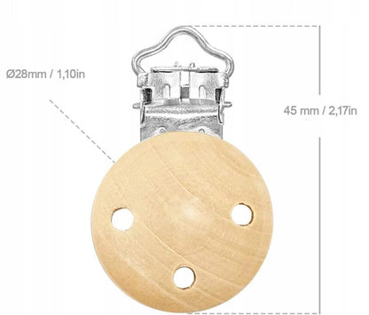 RUBY Artestar houten clips voor speenketting 16 stuks