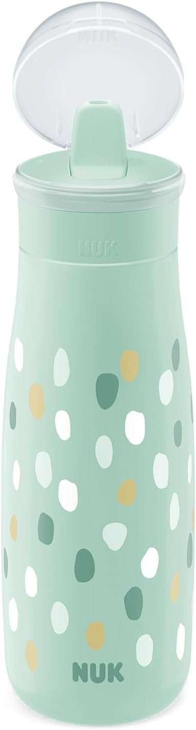 NUK Mini-Me Flip láhev s brčkem a skládacím náustkem 450 ml 12 m+