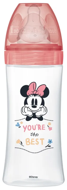 DODIE μπιμπερό 330 ml θηλή 3 γρήγορη ροή 6 μηνών+ DISNEY MINNIE