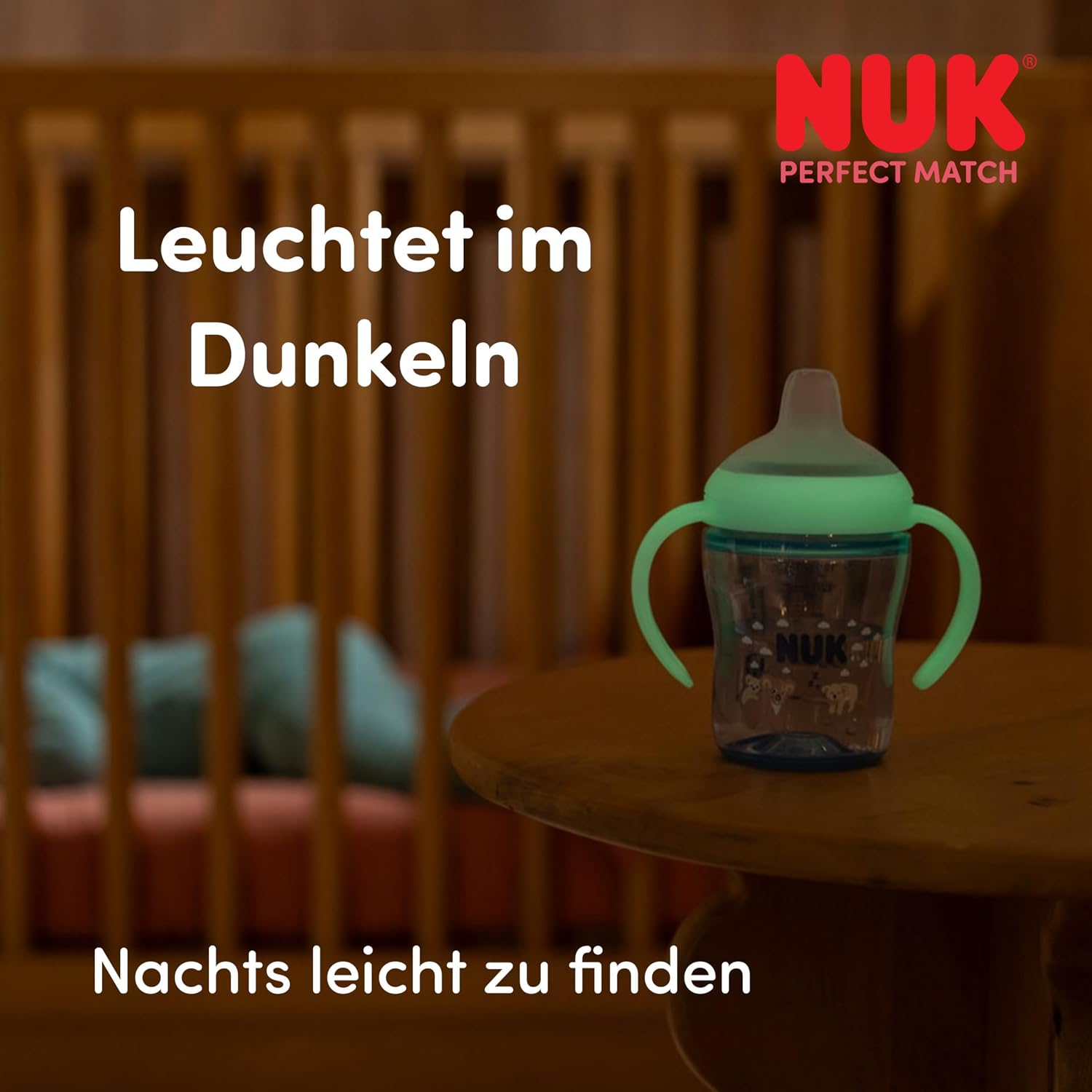 NUK Perfect Match auslaufsicherer Becher 150 ml 6m+ LEUCHTET IM DUNKELN – Produktbild 5