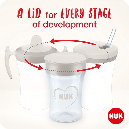 Set NUK per imparare a bere: tazza + 3 beccucci
